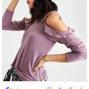AE Plush Cold Shoulder Long Sleeve